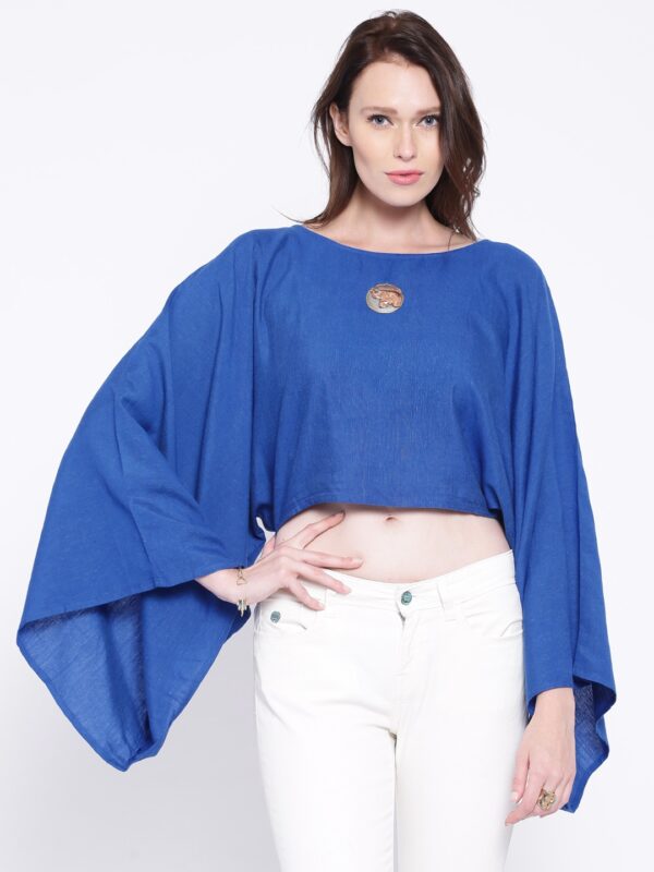 Anouk Blue Crop Top