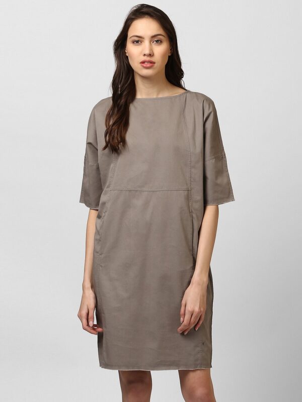 bhane Women Grey Solid Dress