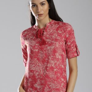 Bossini Women Pink Floral Printed Top