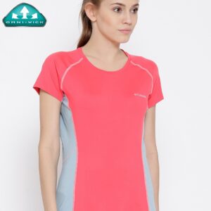 Columbia Pink  Blue Freeze Degree III Outdoor T-shirt