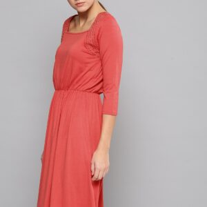 Chemistry Coral Pink A-line Blouson Dress