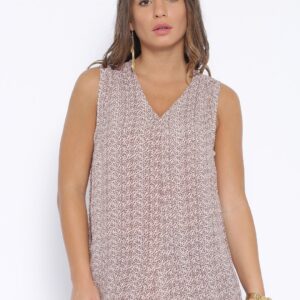 CODE by Lifestyle Women Pink  Maroon Printed Top