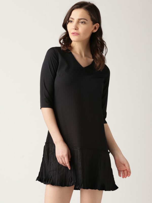 DressBerry Black Drop-Waist Dress