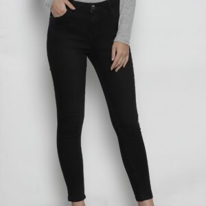 DOROTHY PERKINS Women Black Regular Fit Mid-Rise Clean Look Stretchable Jeans