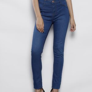 DOROTHY PERKINS Women Blue Super-Skinny Fit Mid-Rise Clean Look Stretchable Jeans