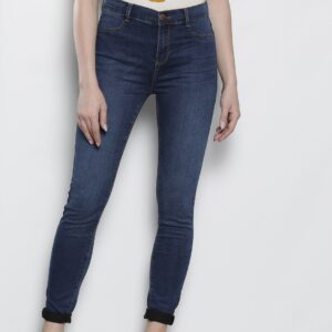 DOROTHY PERKINS Women Blue Skinny Fit Mid-Rise Clean Look Stretchable Jeans