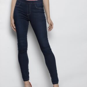 DOROTHY PERKINS Women Navy Blue Solid Denim Jeggings