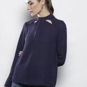 DOROTHY PERKINS Women Aubergine Solid Top