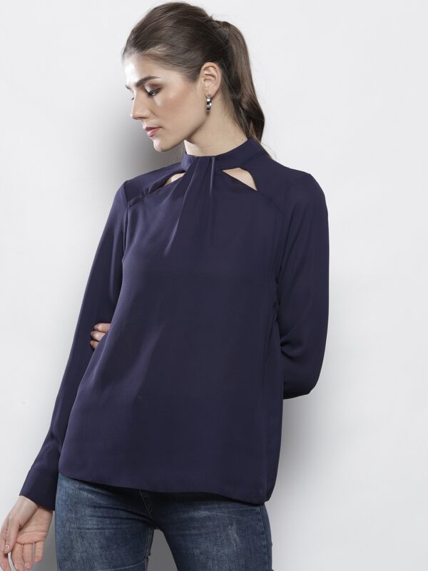 DOROTHY PERKINS Women Aubergine Solid Top