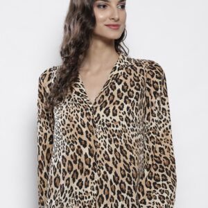 DOROTHY PERKINS Women  Regular Fit Animal Print Casual Shirt