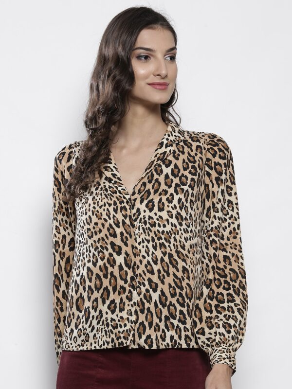 DOROTHY PERKINS Women  Regular Fit Animal Print Casual Shirt