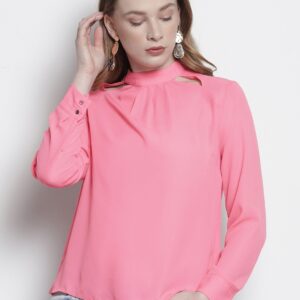 DOROTHY PERKINS Women Petite Pink Solid Top