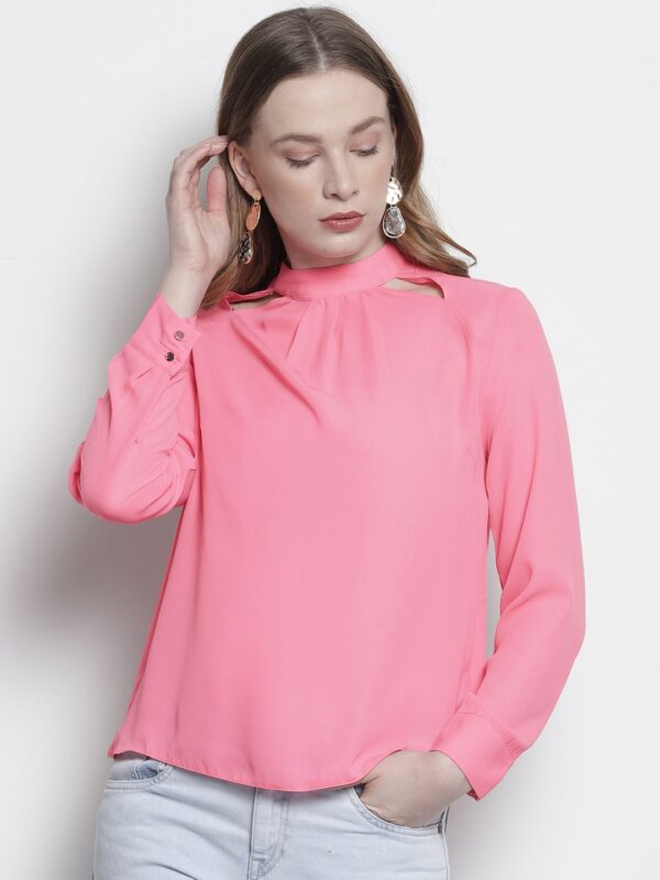 DOROTHY PERKINS Women Petite Pink Solid Top