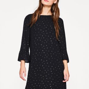 ESPRIT Women Black Printed Shift Dress