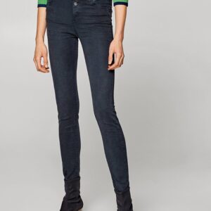 ESPRIT Women Navy Blue Skinny Fit Mid-Rise Clean Look Jeans