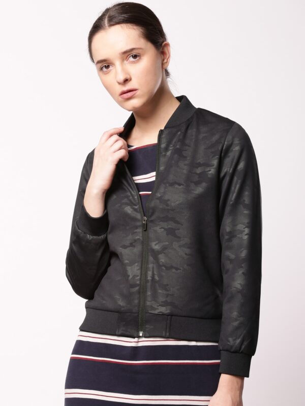 ether Women  Printed Bomber Jacket