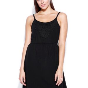 Flying Machine Black Fit  Flare Dress