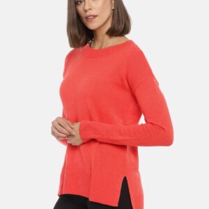 GAP Women Orange Solid Pullover