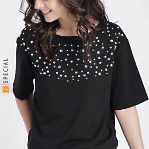 Gap Black Embellished Top