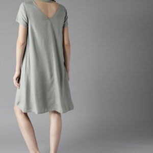 HERENOW Women  Solid A-Line Dress