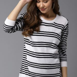 HERENOW Women Striped Pullover