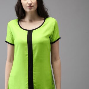 HERENOW Women Green Solid Top