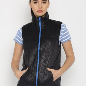 HARVARD Black Quilted Sleeveless Jacket