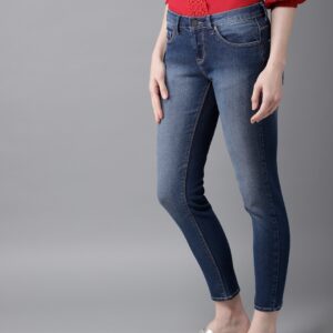 Moda Rapido Women Blue Skinny Fit Ankle Length Stretchable Jeans