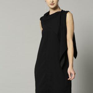 Marks  Spencer Women Black Solid Sheath Dress