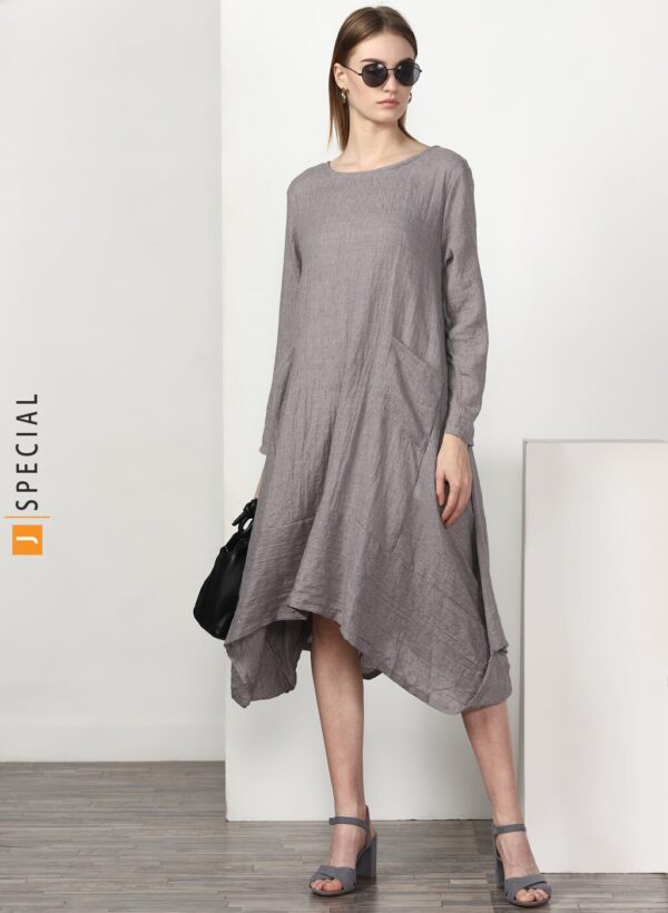 Grey Self Design Tunic