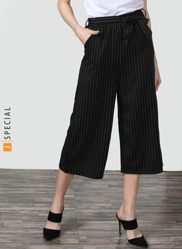 Miss Bennett Striped Loose Fit Culottes