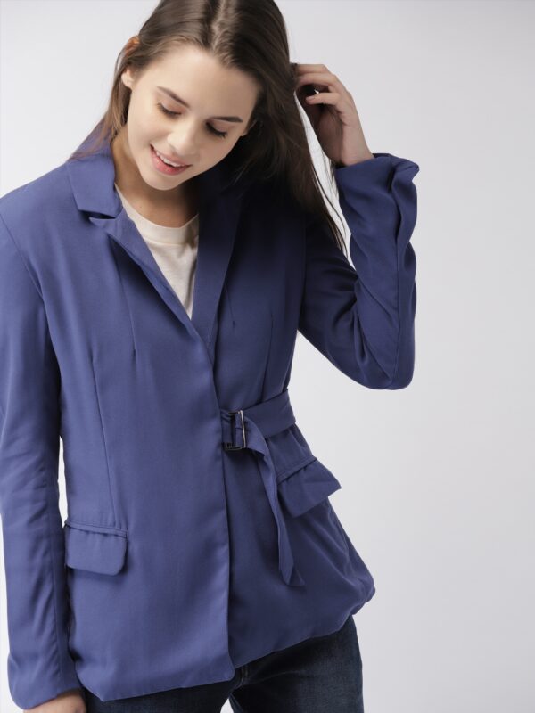 Mast  Harbour Women Blue Front-Open Blazer