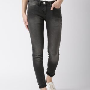 Mast  Harbour Women Black Skinny Fit Stretchable Jeans