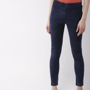 Mast  Harbour Women Blue Super Skinny Fit Stretchable Denim Jeggings