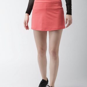 Mast  Harbour Women Coral Pink Mini Skirt