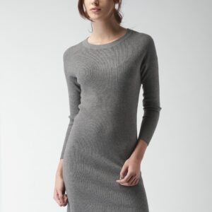 Mast  Harbour Women Grey Melange Jumper Dress