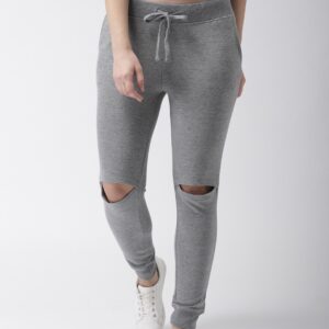 Mast  Harbour Women Grey Solid Joggers