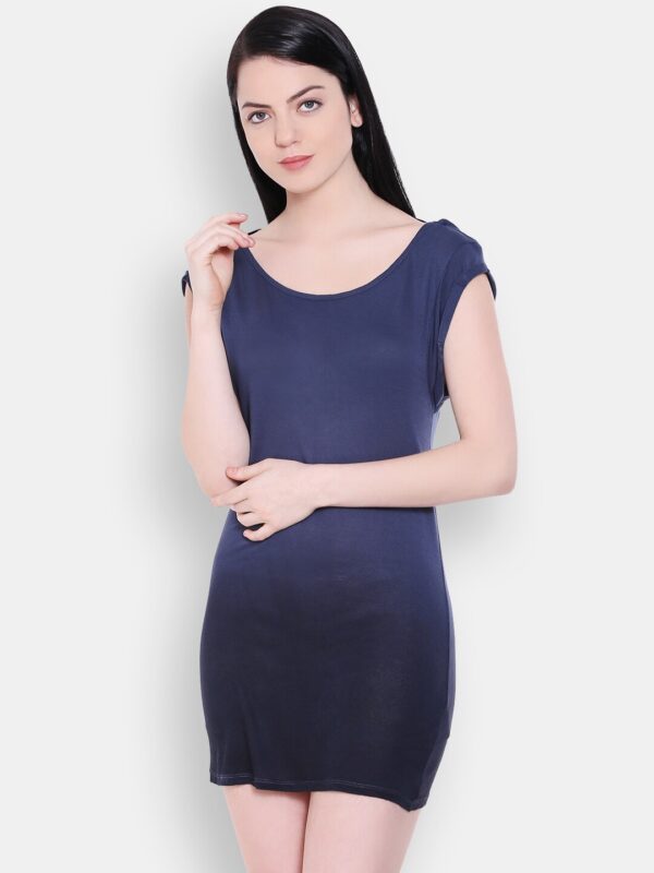 ONLY Women Navy Blue Dyed Sheath Dress