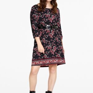 OVS Women Black Printed A-Line Dress