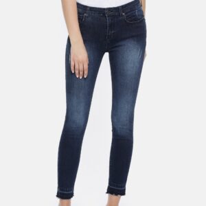 OVS Women Blue Skinny Fit Low-Rise Low Distress Stretchable Jeans