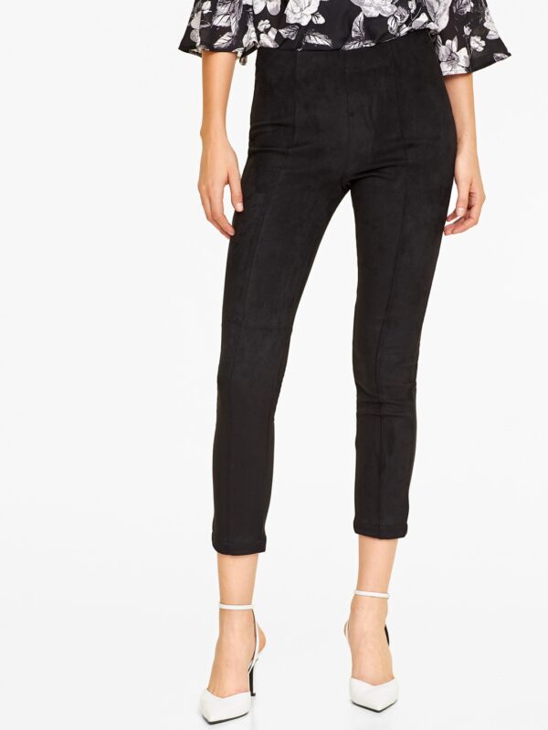 OVS Women Black Grey Solid Jeggings