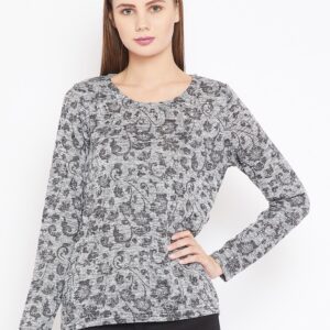 OVS Women Grey Printed Top