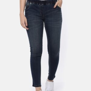 Park Avenue Women Blue Regular Fit Low-Rise Clean Look Stretchable Jeans