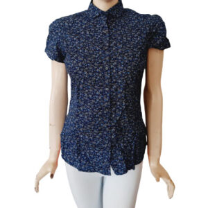 Navy Blue Printed Shirt