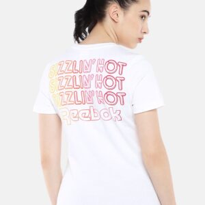 Reebok Classic Women White Back Printed GRAPHIC WOM T-shirt