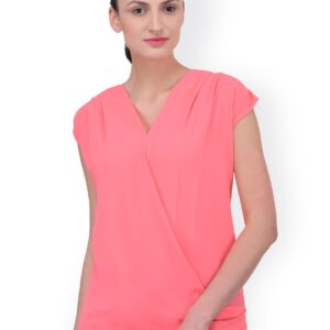 Raindrops Pink Wrap Top