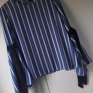 Stylish striped blouse flared sleeves from M&S