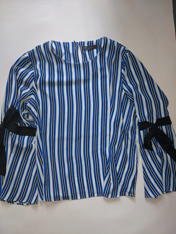 Stylish striped blouse flared sleeves from M&S