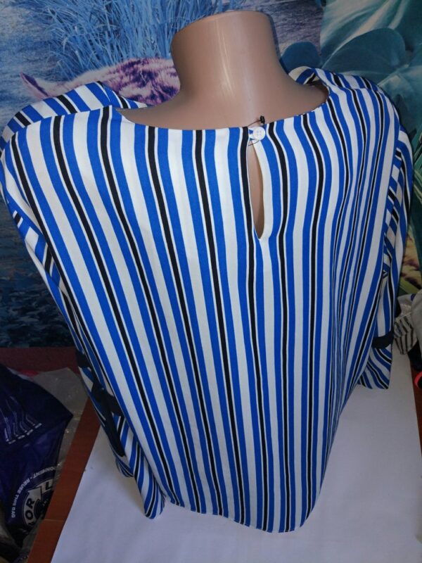 Stylish striped blouse flared sleeves from M&S