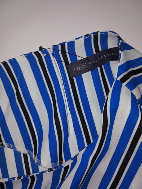 Stylish striped blouse flared sleeves from M&S